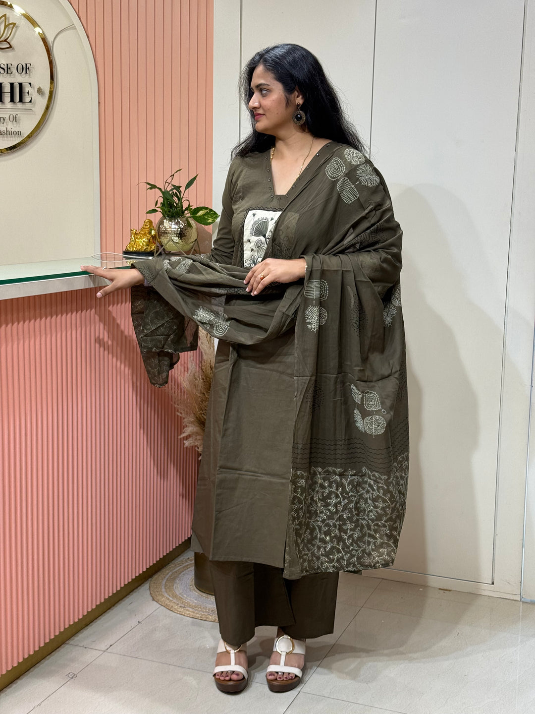 Cotton Beautiful Front &amp; Back Patchwork A-Line Collection | R220
