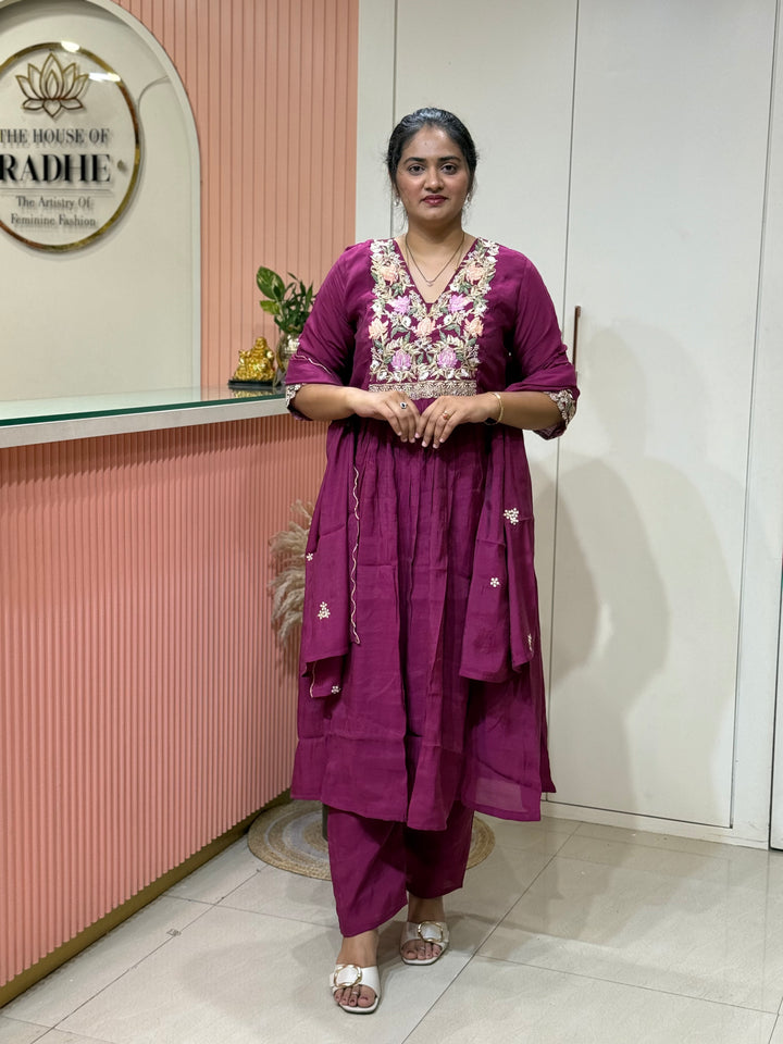 Premium Mul Chanderi Handwork Collection (SuperHit Design)| R206