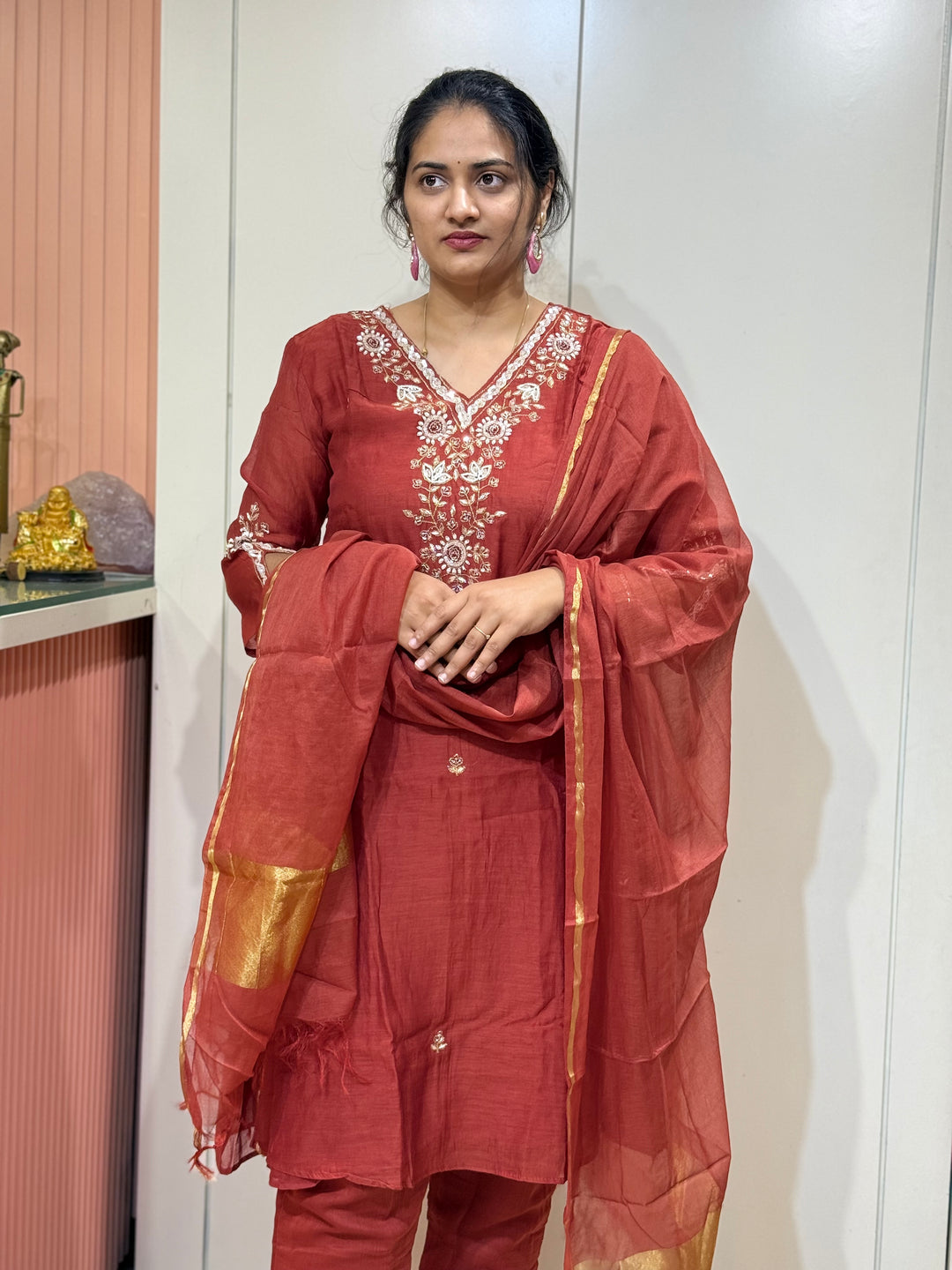 Banarasi Mul Chanderi Festive Suit Set – RADHE41