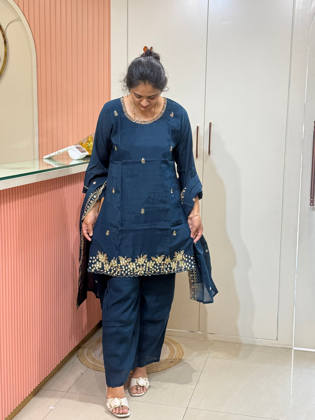 Mul Chanderi 3 Pcs Suit Collection |R138