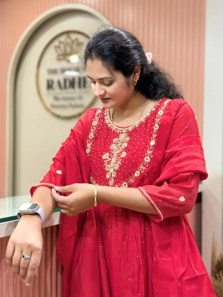 Mul Chanderi Yoke Pattern Collection | R203