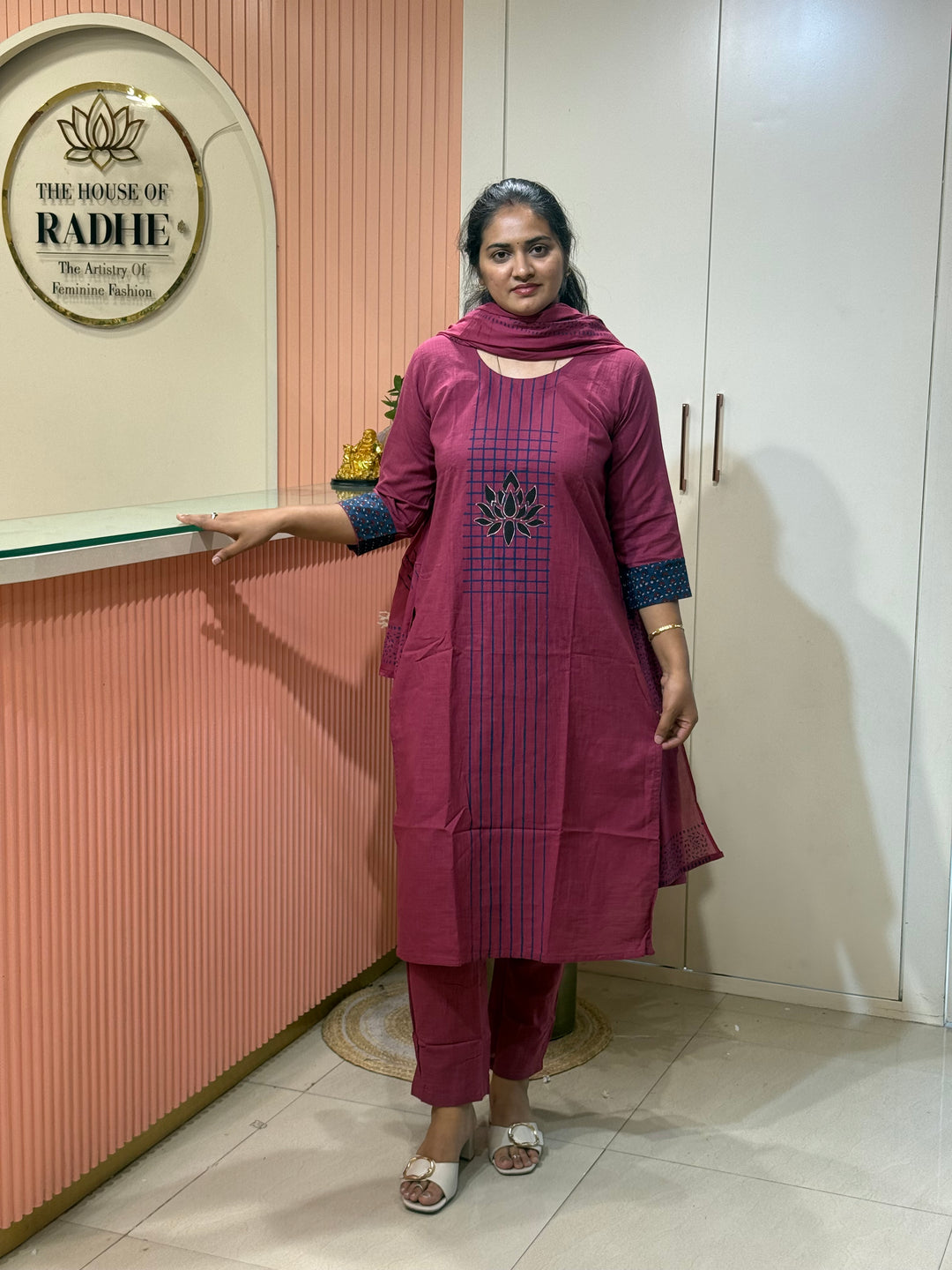 Khadi Cotton Collection with Hand Paint | R210