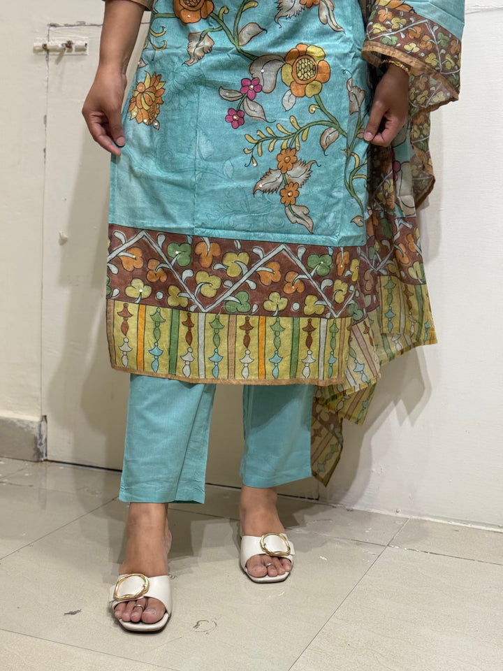 60-60 Cotton Printed 3 Pc Kurta Sets – Premium Soft Collection | R163