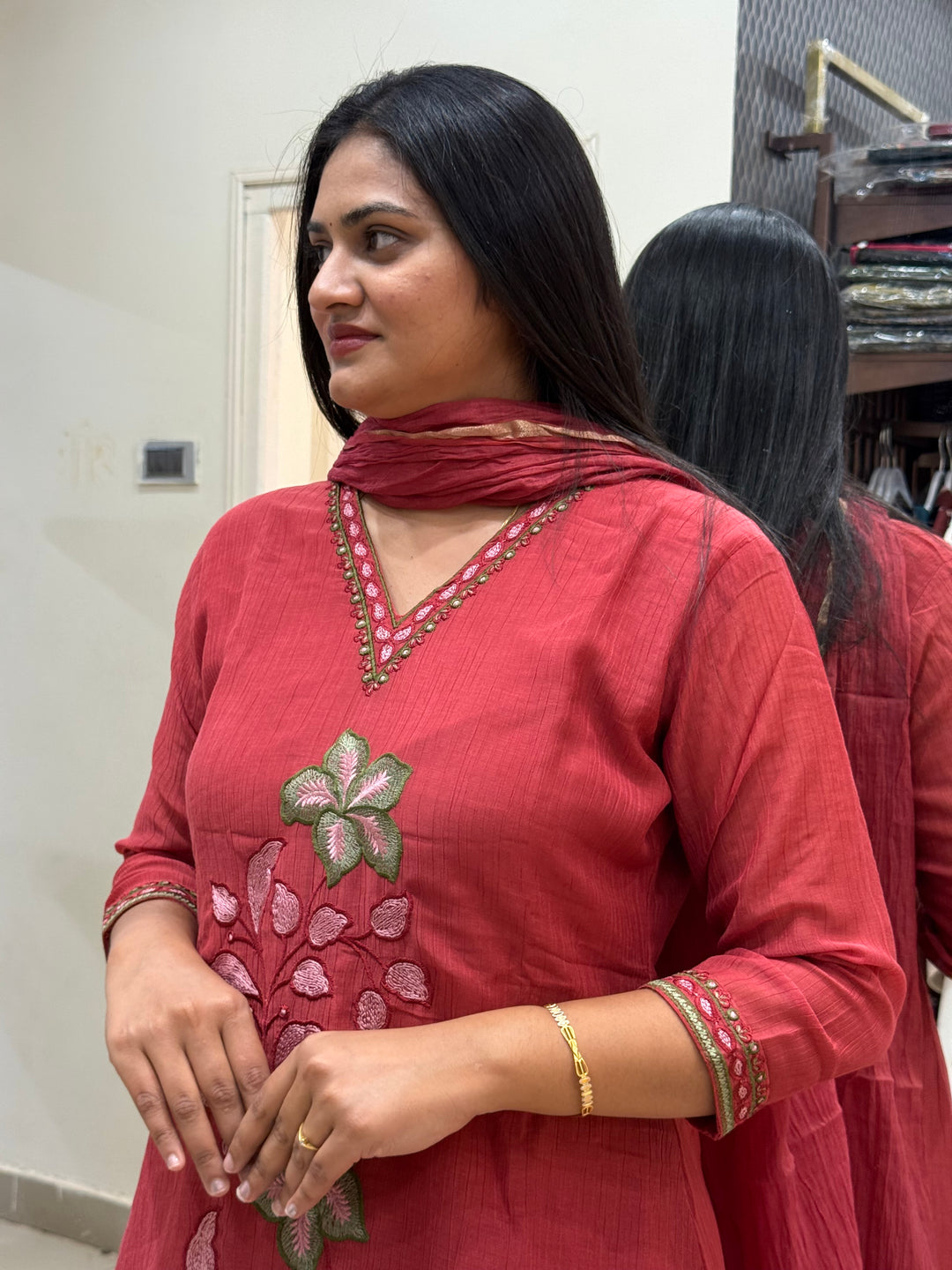 Crush Mul Chanderi Collection With Zari Border Dupatta | R207