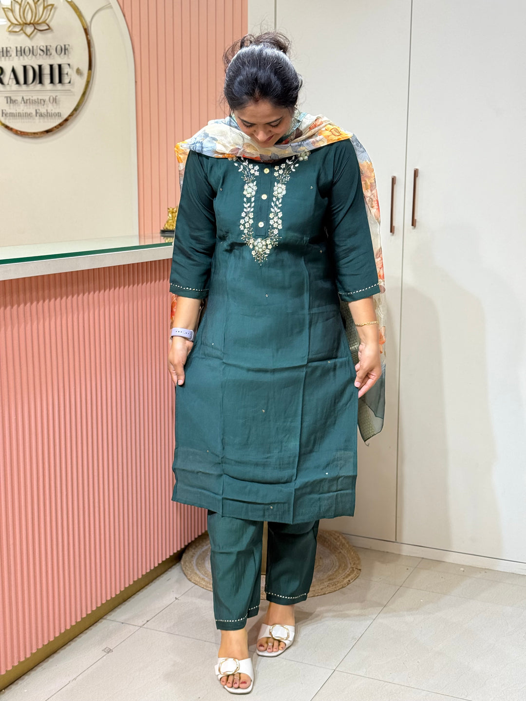Budget-Friendly Roman Gloss Collection with Digital Dupatta | R222