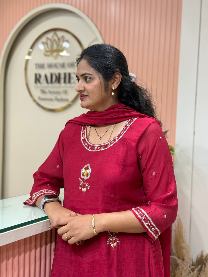 Mul Chanderi Collection with Cut Dana work | R206