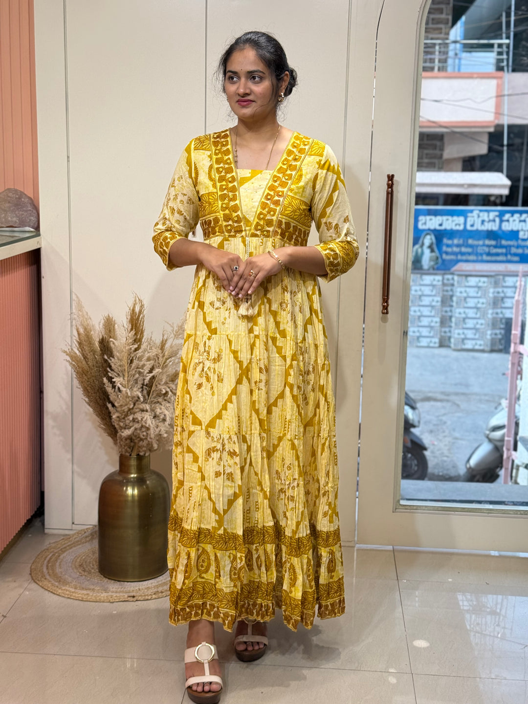 Mul Cotton with Cotton Lining Gown Collection  | R144