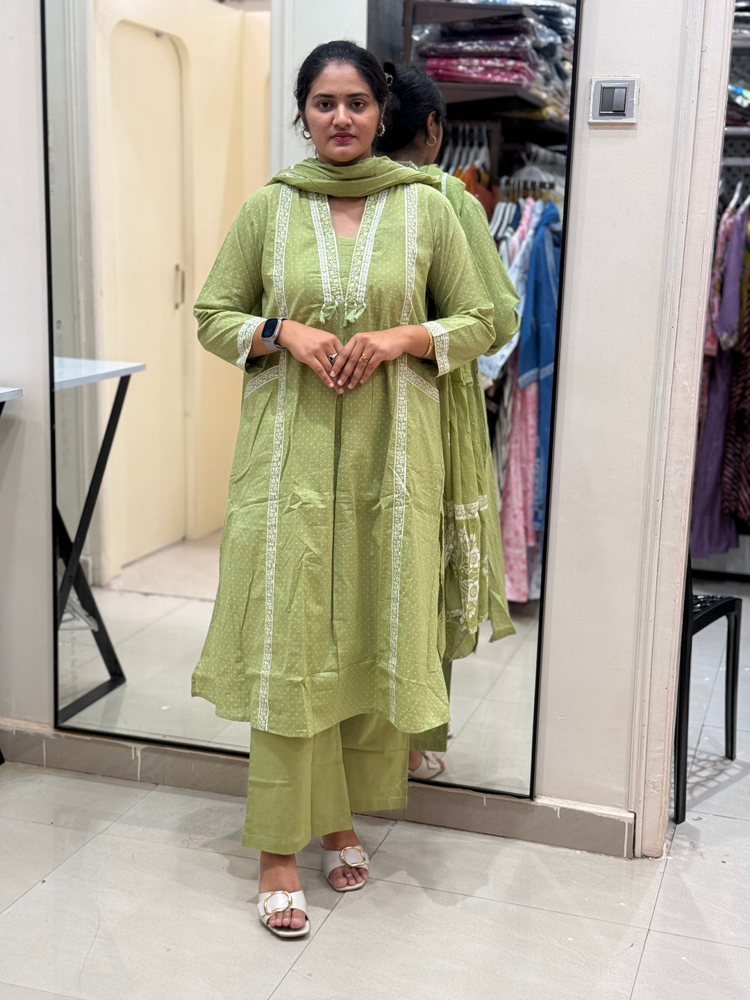 Pure 60×60 Cotton Kurta Set with Front Pockets  | R114