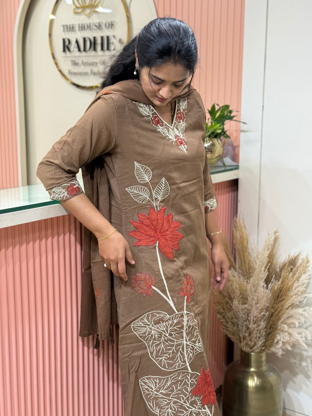 Mul Mul Cotton Collection with Beautiful Embroidery Work (Cotton Lining )| R181