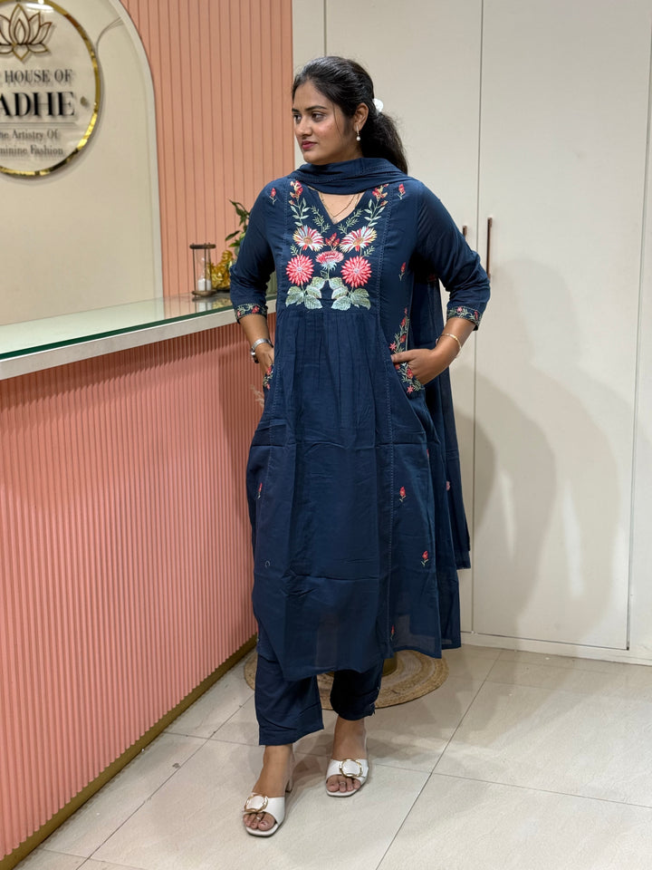 Mul Cotton Collection with Embroidery work (Both the Side Pockets) | R150