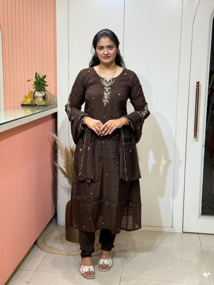 Mul Chanderi Semi Party Wear Collection | R205