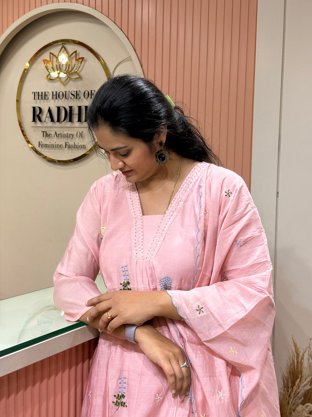 Mul Chanderi Collection with Embroidery work | R179
