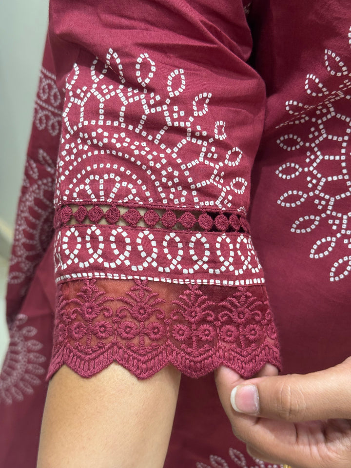 60-60 Cotton A-Line 3 Pc Kurta Set with Palazzo – RADHE97
