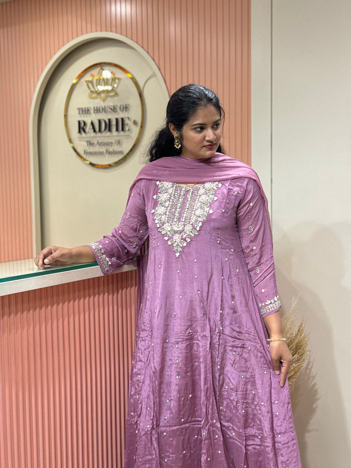 Pure Chinon Handwork Collection Party Wear | R117