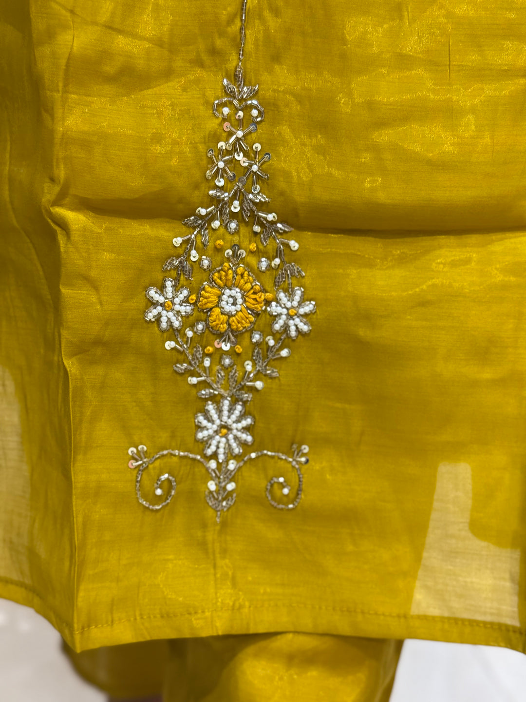 Mul Chanderi Silk 3 Pc Kurta Set | Party Wear| R138