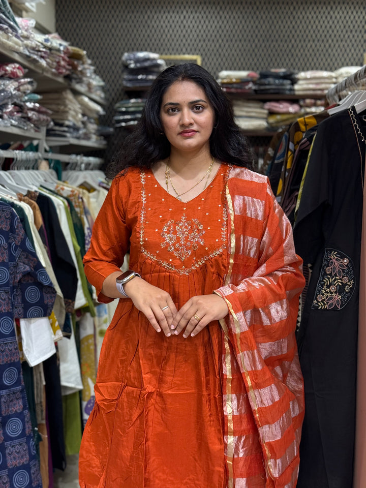 Dola Silk Semi Party Wear Collection (Cotton Lining Available )| R217