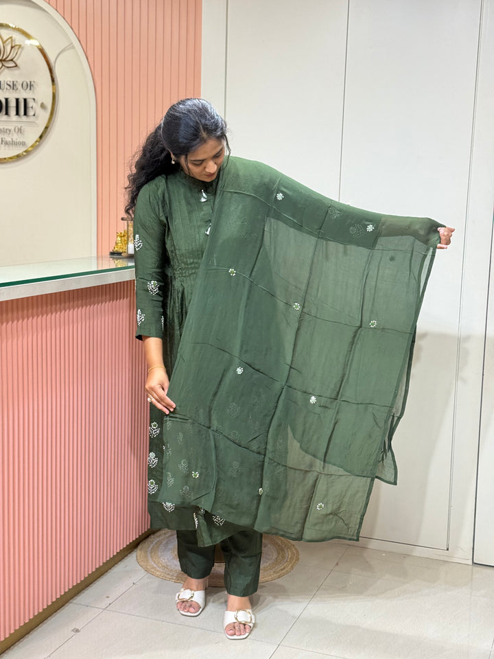 Mul Chanderi  Collection with Mudi work | R206