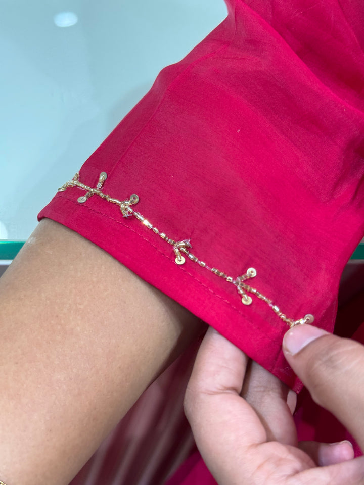S Mul Chanderi Semi Party Wear | R138