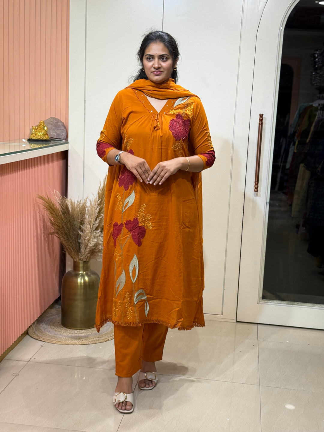 Mul Cotton 3 Pcs Set with cotton lining | R181