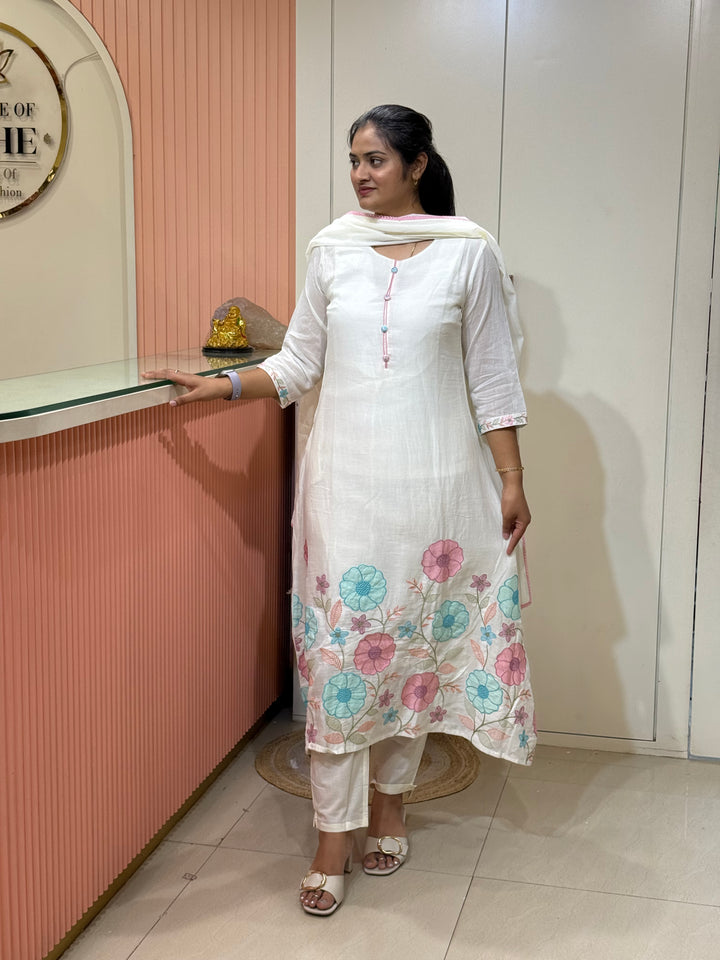 Pure Mul Cotton Collection With Embroidery work | R212