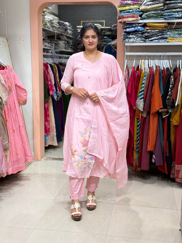 Mul Cotton Collection with Embroidery work (Cotton Lining)| R150