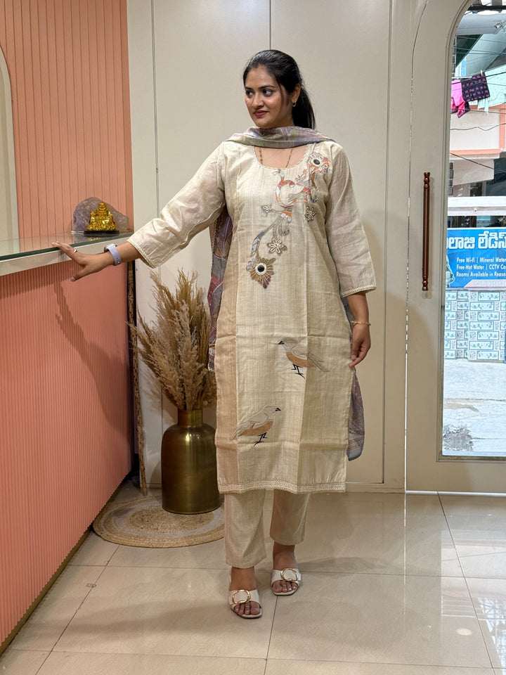 Classic Pure Jamdani Designer Suit Set | R211