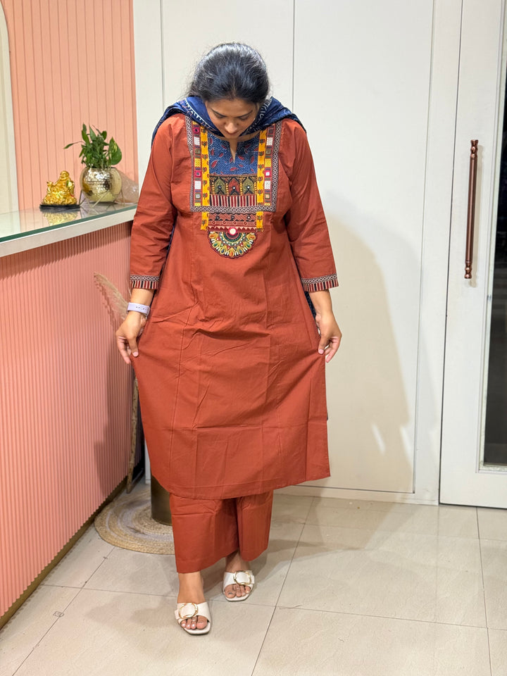 Pure Cotton Collection with Yoke Part Pattern | R210
