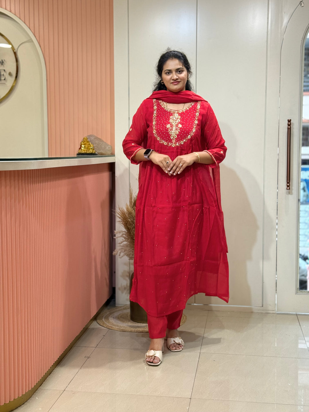 Mul Chanderi Yoke Pattern Collection | R203