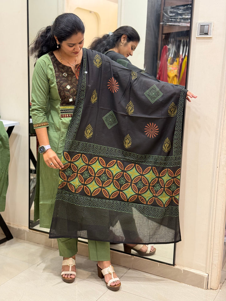 Cotton Collection with Patch Work (Backside Patchwork )| R210