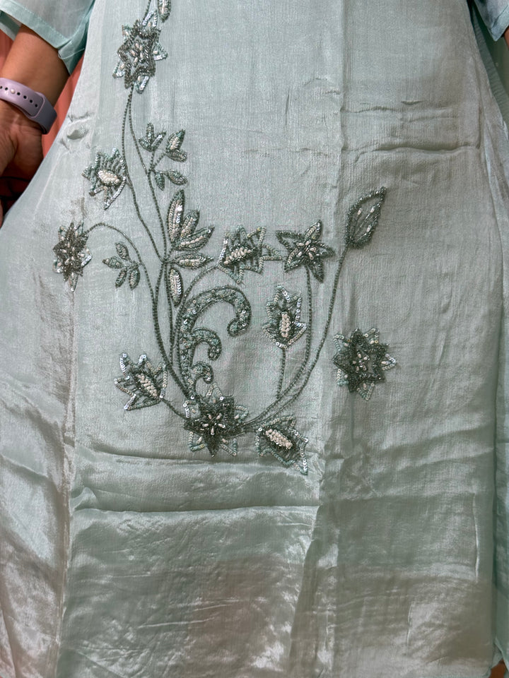 Pure Chinon Handwork Collection Party Wear  | R177