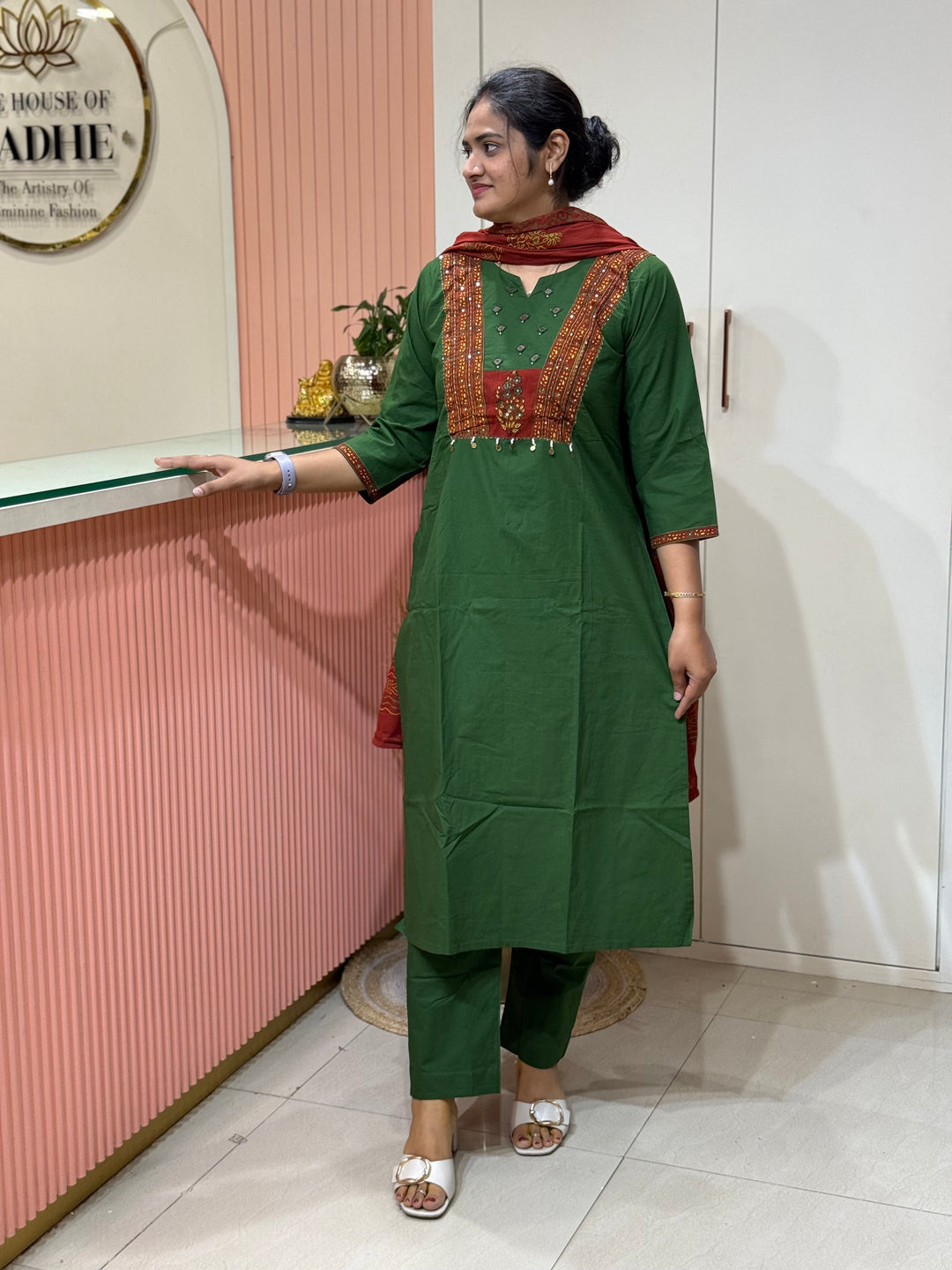 Pure Cotton Collection with Back And Front Patchwork | R210