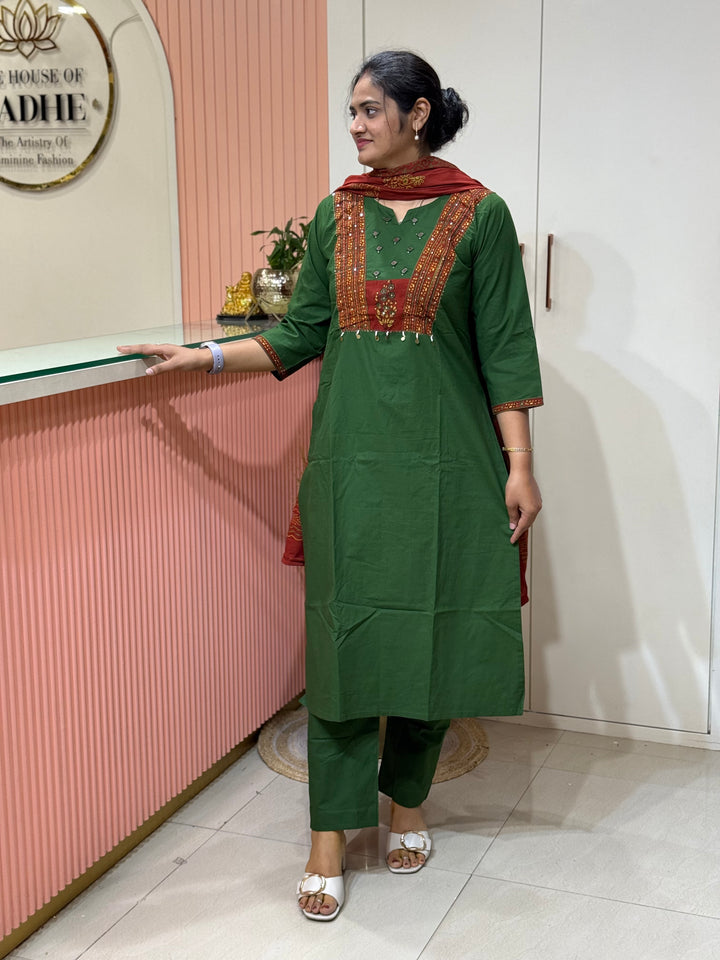 Pure Cotton Collection with Back And Front Patchwork | R210