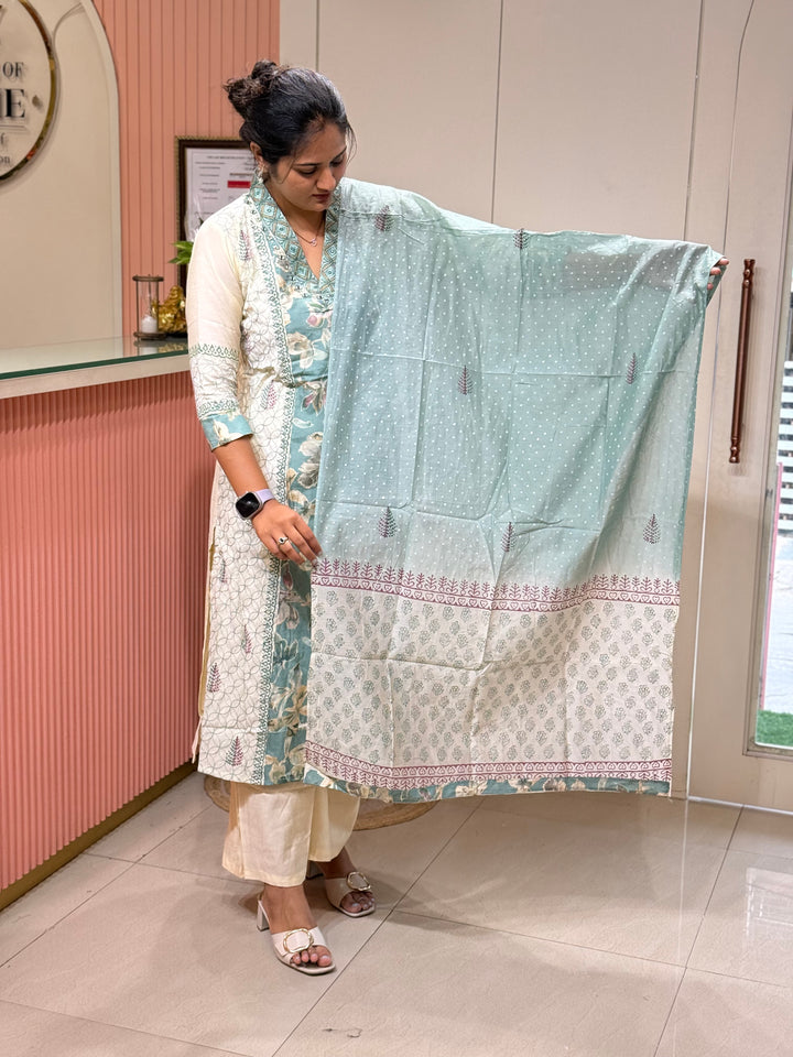 Mul Chanderi Collection with ALine pattern | R216
