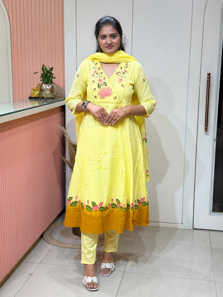 Mulmul Cotton with Brush Paint Collection (Cotton Lining )| R164