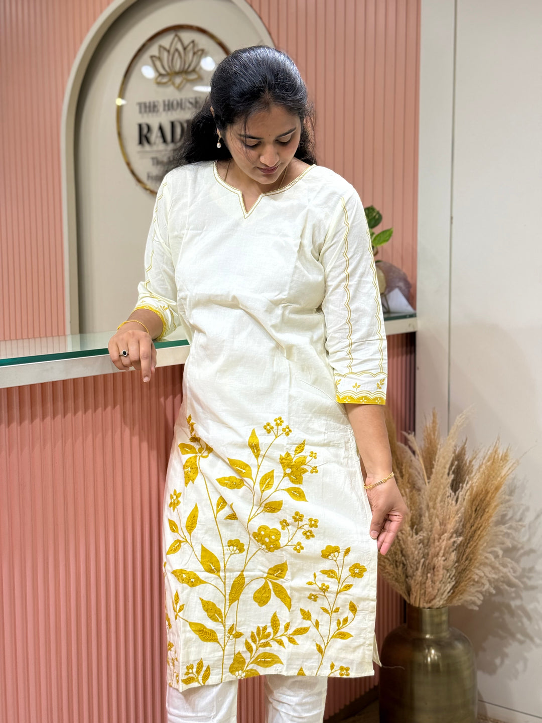 Cotton 2 Pcs Set Collection with Beautiful Embroidery work ( Cotton Lining )| R137