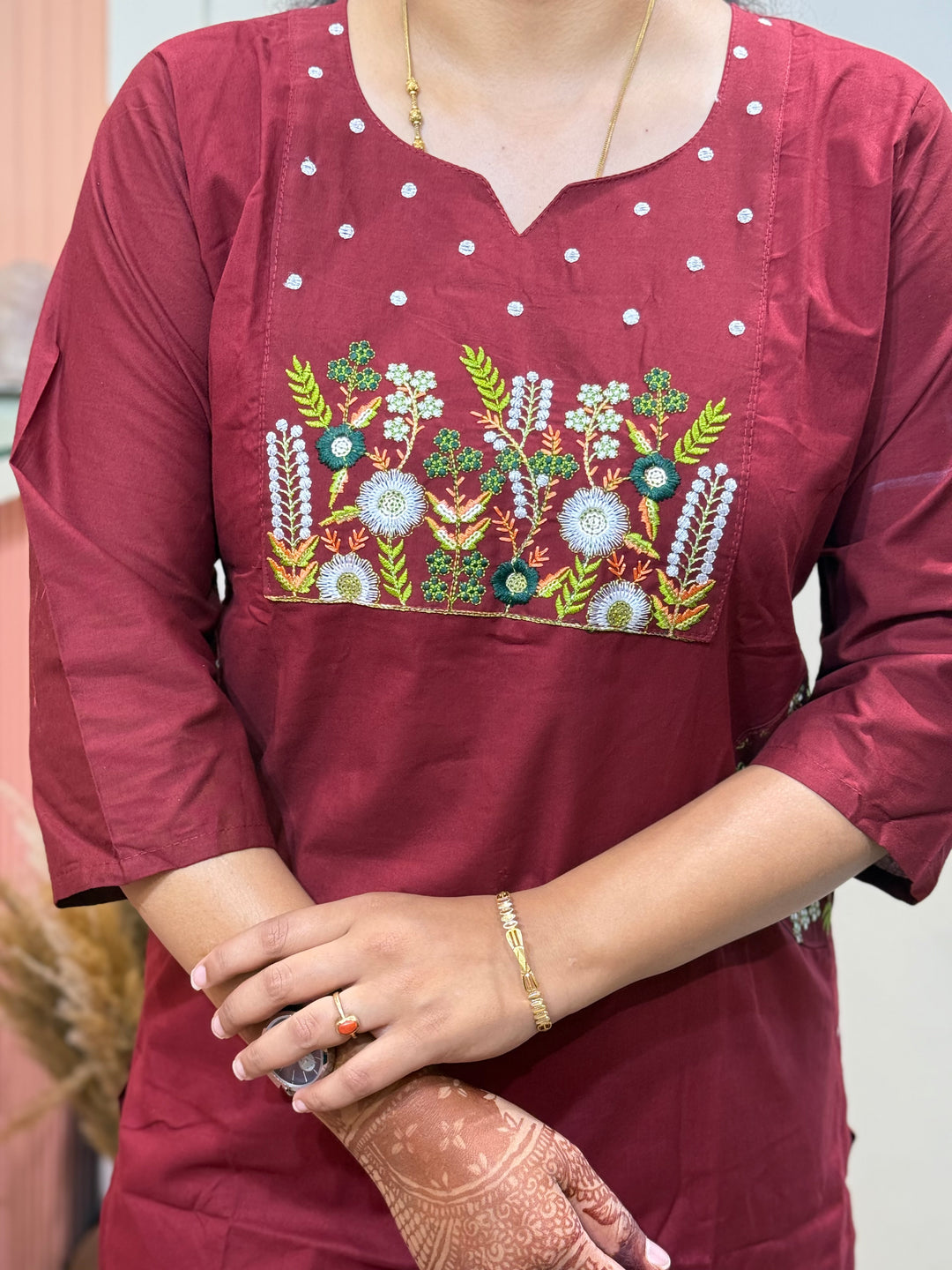 Cotton 2 Pc Kurta Set – Embroidered Collection | R137