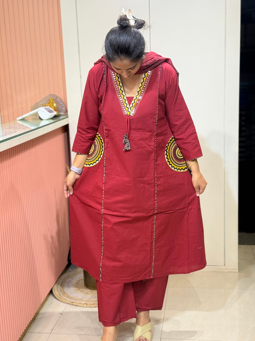 Cotton 3 Pc Kurta Set – Cotton Collection | R162