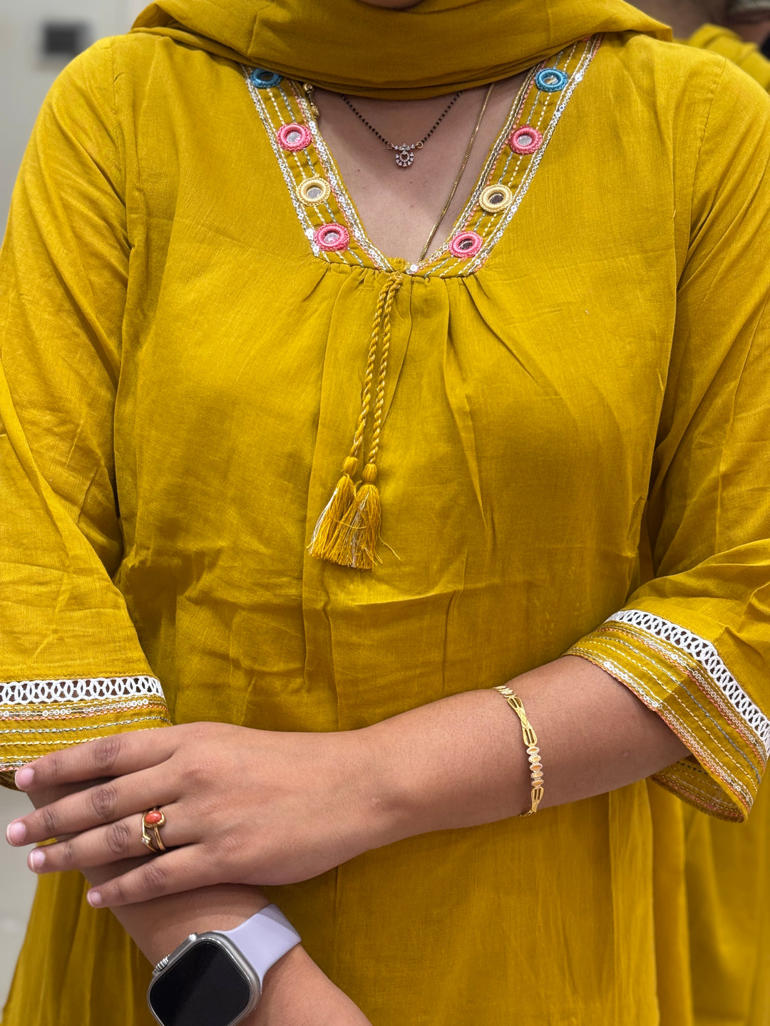 Soft Mul Cotton 3 Pcs Kurta Set | R122