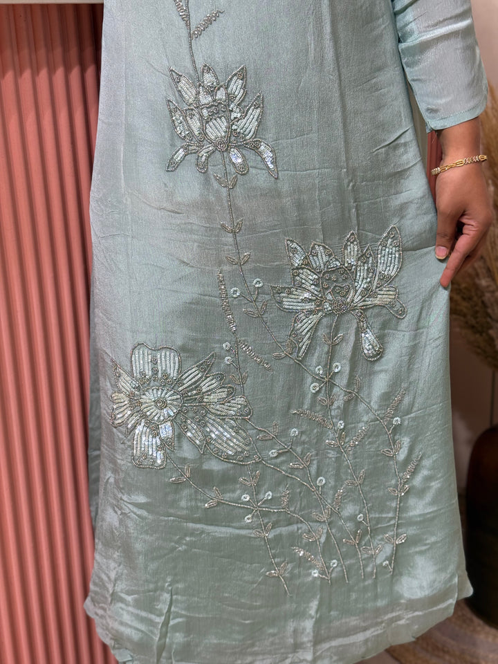 Pure Chinon Handwork Collection Party Wear | R177