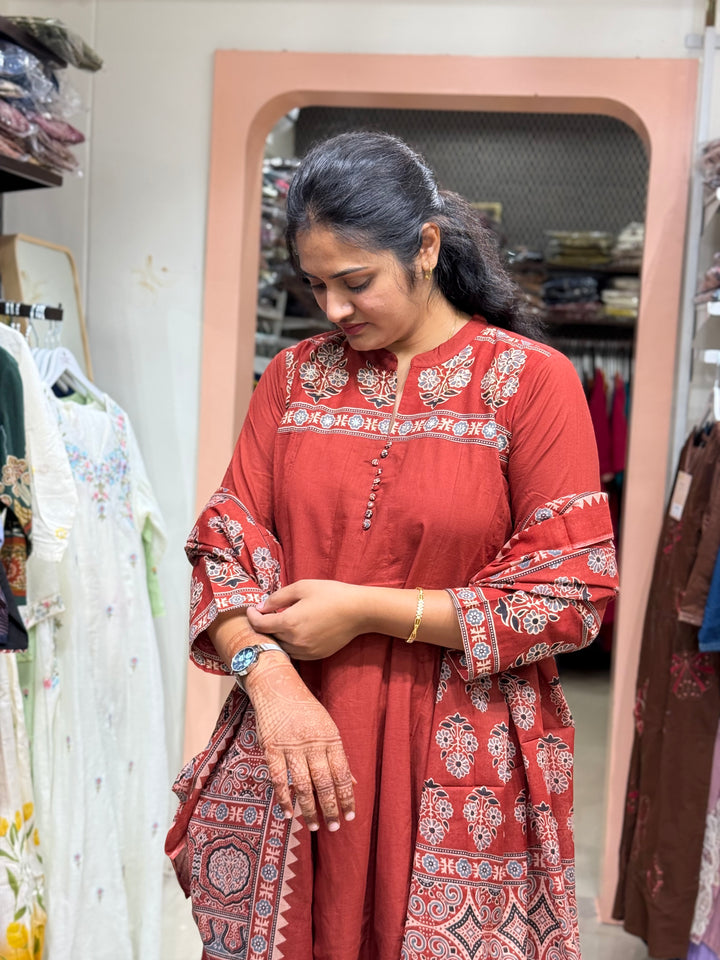 Cotton 3 Pcs Collection with Kali Pattern | R173