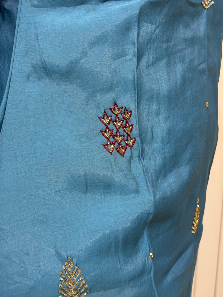 Mul Chanderi Semi Party Wear | R214