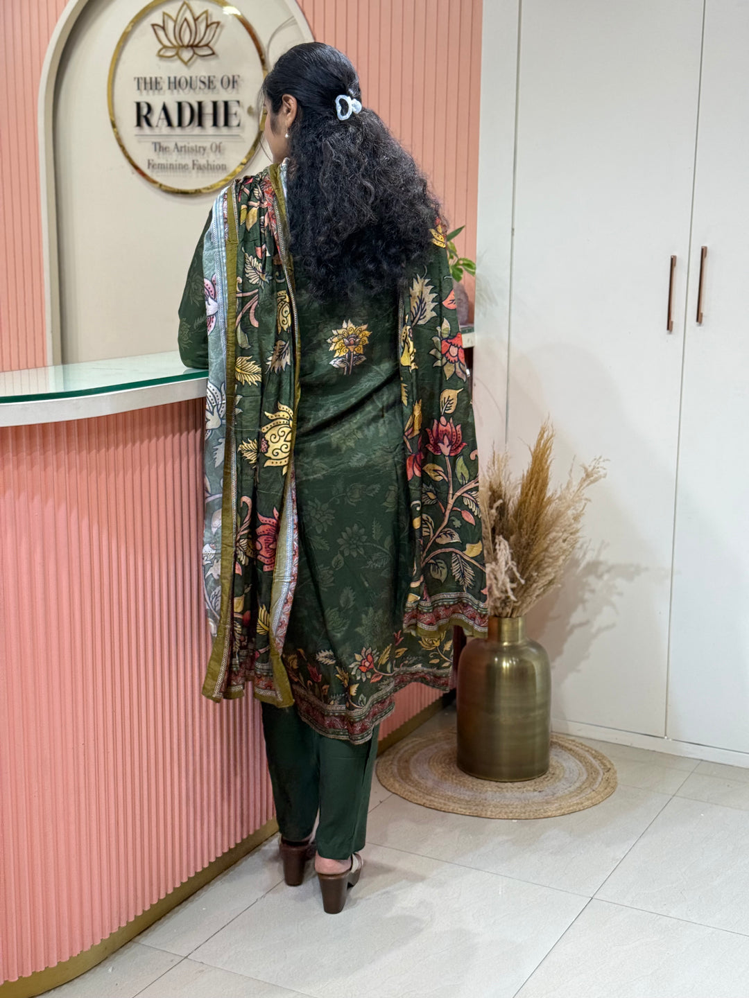 Tusser fabric with Figure design Collection (Cotton Lining )| R227