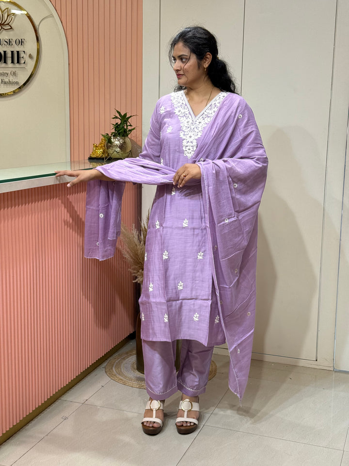 Vatican &amp; Mul Chanderi Embroidered Collection | R209