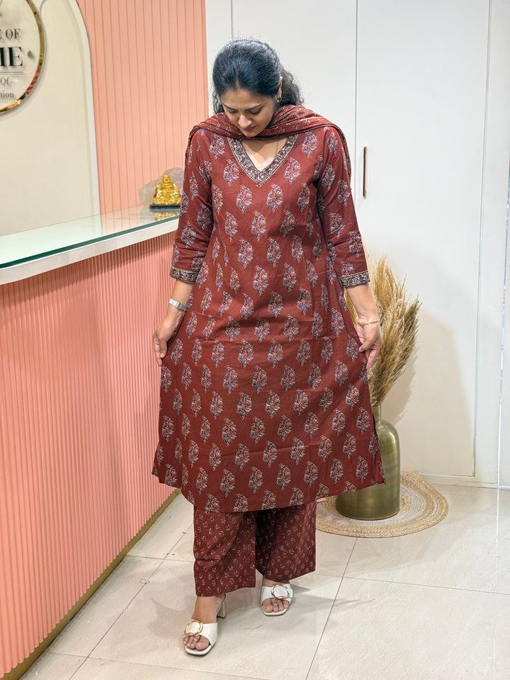 60-60 Cotton A-Line Plazo Collection | R189