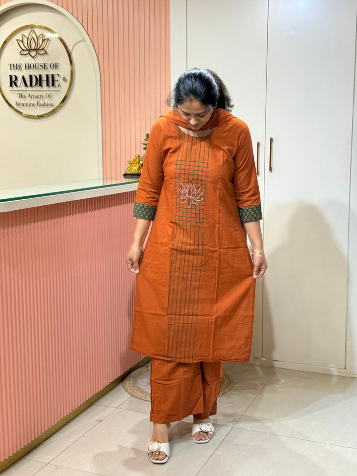 Khadi Cotton Collection with Hand Paint | R210