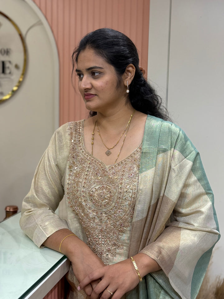 Pure Tissue Collection | Neck Handwork &amp; Beautiful Dupatta | R148