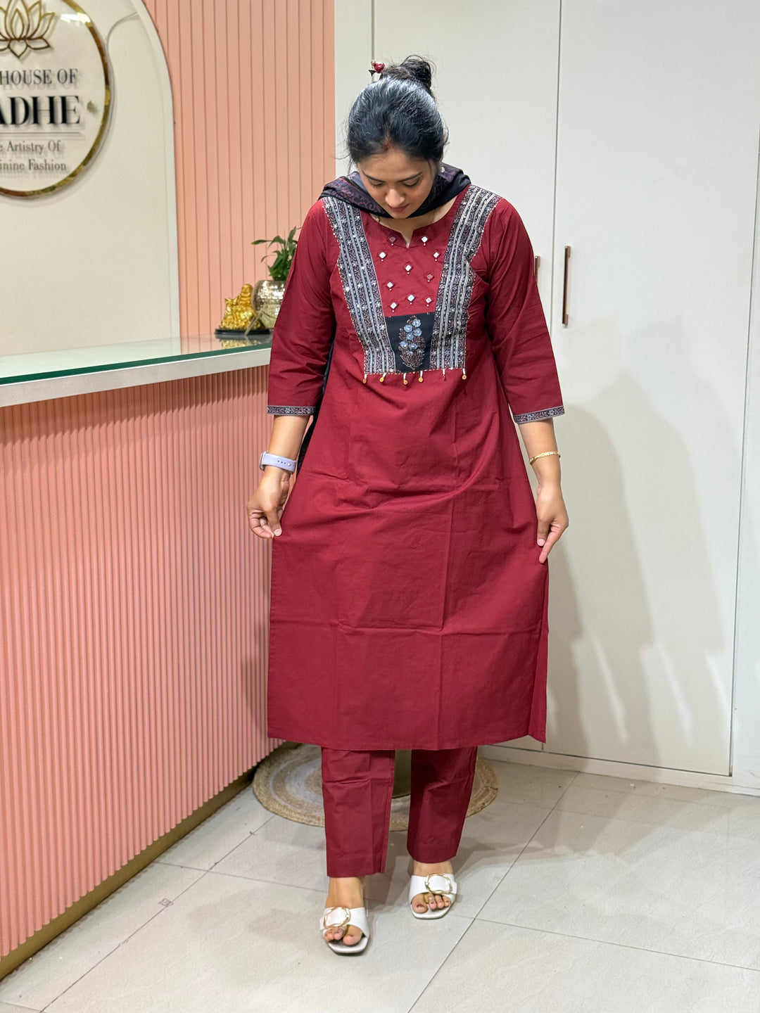 Pure Cotton Collection with Back And Front Patchwork | R210