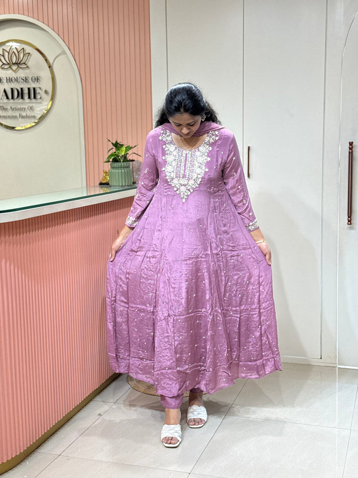 Pure Chinon Handwork Collection Party Wear | R117