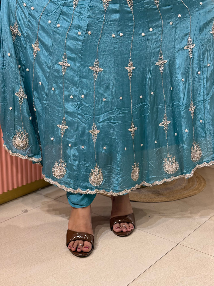 Pure Chinon Handwork Collection Party Wear  | R177