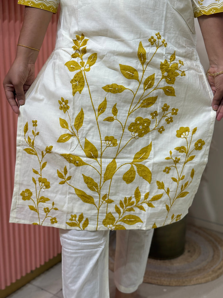 Cotton 2 Pcs Set Collection with Beautiful Embroidery work ( Cotton Lining )| R137